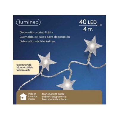 Slinga Stjärnor 40st LED 400cm