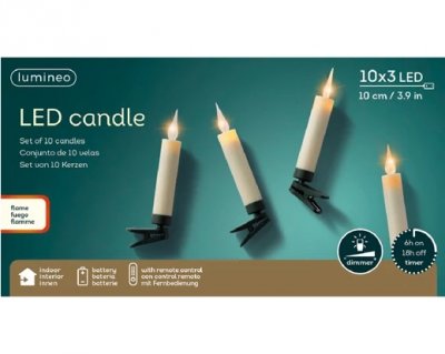 Julgransbelysning Trådlös 10st