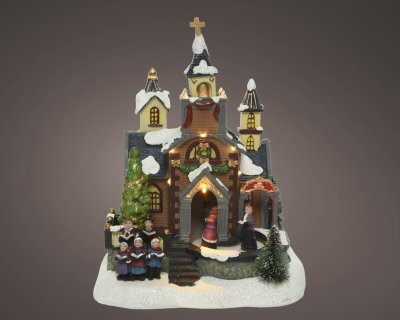 By LED Kyrka 13x18xH24cm