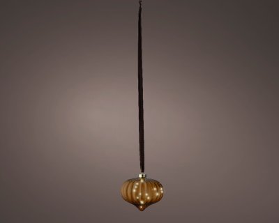Glaskula Onion LED Brun