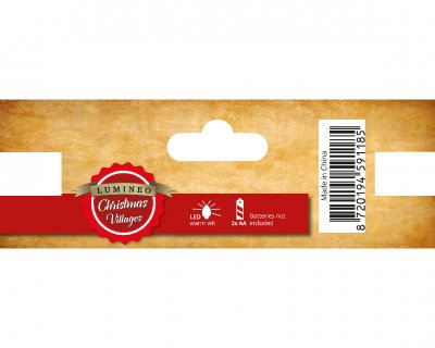 Belysningsstolpe Röd/Vit 1,9x10cm 4-pack