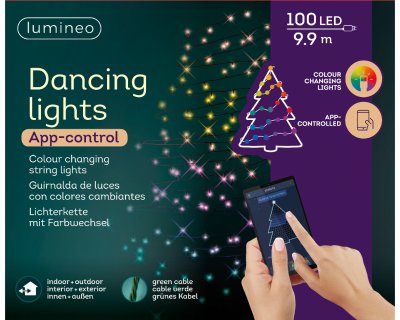 Ljusslinga LED App Färg 100st 9,9m