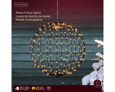 Boll LED Svart D28cm