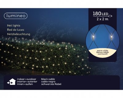 Ljusnät LED Varmvit 180st 200x200cm