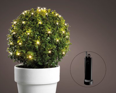 Ljusnät Klot LED Batteri Varmvit 60st 35cm
