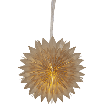 Pappersstjärna Dis Beige 50x50x17cm