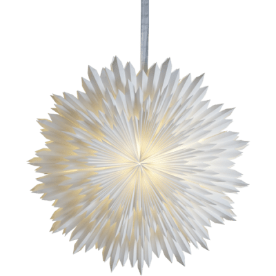 Pappersstjärna Ice Vit 70x70x24cm