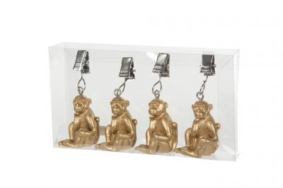 Duktyngd Apa 3x8,5cm Guld 4-pack