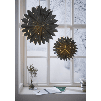 Pappersstjärna Clipp Grön 40x40x12cm