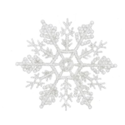 Snöflinga 10cm Vit 12-pack