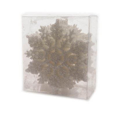Snöflinga 10cm Vit 12-pack