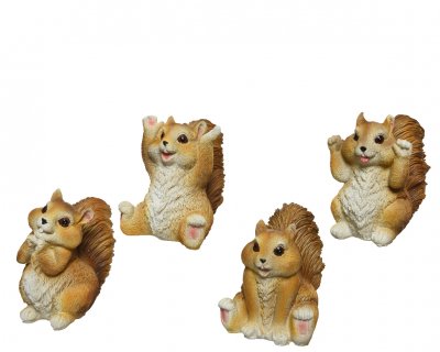 Ekorre Brun 9x6x9,8cm