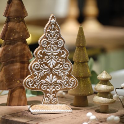 Pepparkaksgran 12,8x5,4x21,4cm