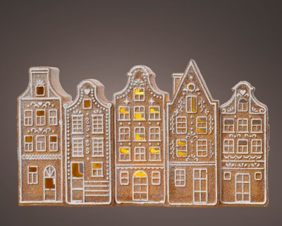 Pepparkakshus Brun 23x5,5x12cm