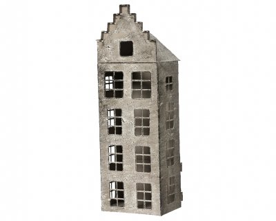 Hus Antik Guld 10x13x40cm