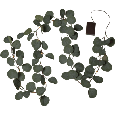 Girlang Eucalyptus Varmvit 1,8m LED