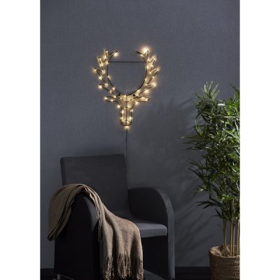 Hjorthuvud Cupid LED 42x50cm