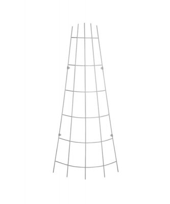 Trådspaljé Solfjäder Böjd Zink 30-75x150cm