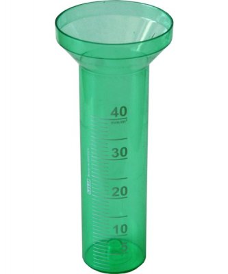 Glas Regnmätare Grön
