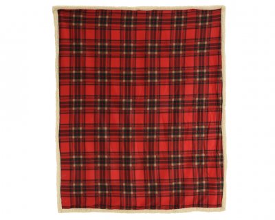 Pläd Teddy Röd 130x150cm