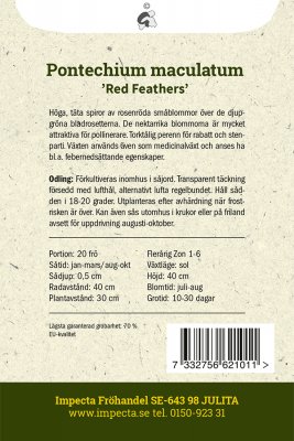 Röd Snokört Red Feathers