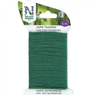 Jute Twister Grön 5m