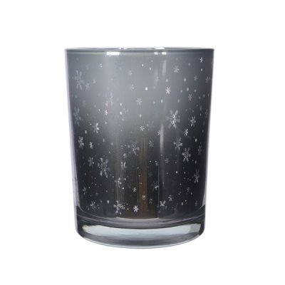 Lykta Snöflingor 10x12,5cm Silver
