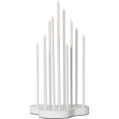 Ljusstake Buzz Vit 23x43x18cm