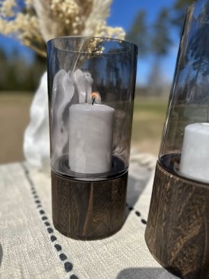 Ljuslykta Stenkälla Rak H38cm