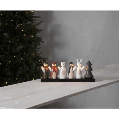Ljusstake Forest Friends 44x19x9cm
