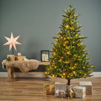 Konstgran / Julgran Allison Pine Grön LED 180cm