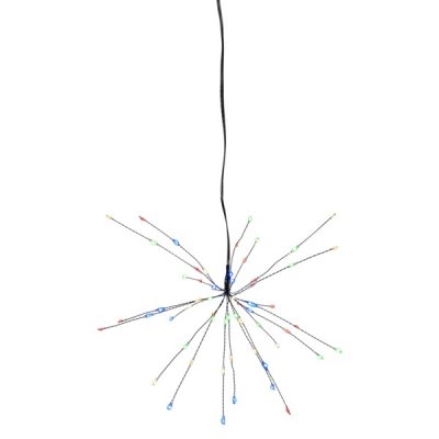 Hängande Dekoration Firework Svart Multi 26x26x26cm