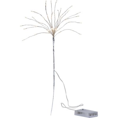 Dekorationskvist Firework Silver 25x42x25cm