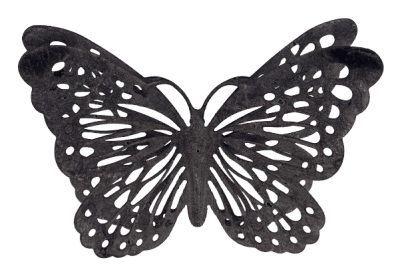 Fjäril Brun 29,5x20,5cm