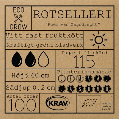 Rotselleri Roem Van Zwijndrecht, Ekologisk
