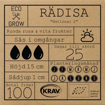 Rädisa National 2, Ekologisk