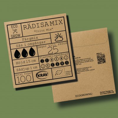 Rädisa Color Mix, Ekologisk