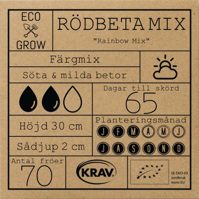 Betor Rainbow Mix, Ekologisk