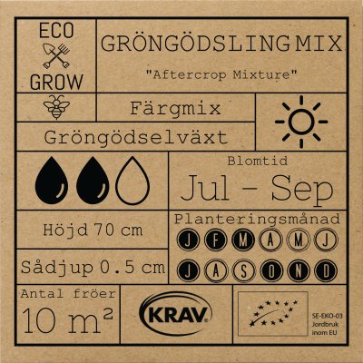 Gröngödsling, Aftercrop Mix, Ekologisk