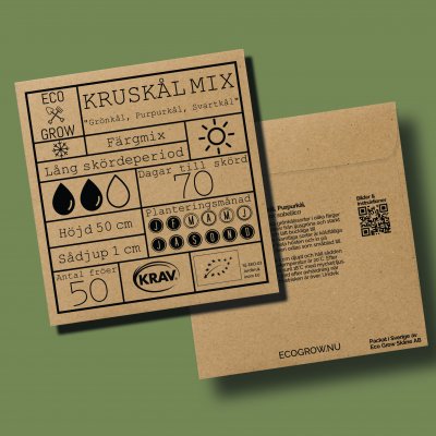 Kruskål Mix, Grönkål, Purpurkål, Svartkål, Ekologisk