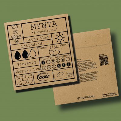 Mynta, Äpple-, Ekologisk