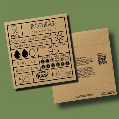 Rödkål Tête Noire 3, Ekologisk