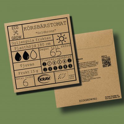 Tomat, Körsbärs-, Goldkrone, Ekologisk
