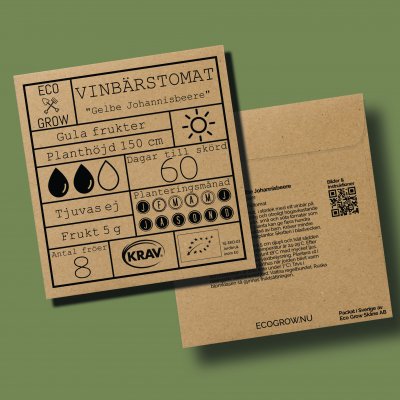 Tomat, Vinbärs-, Gelbe Johannisbeere, Ekologisk