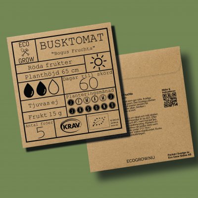 Busktomat Bogus Fruchta, Ekologisk