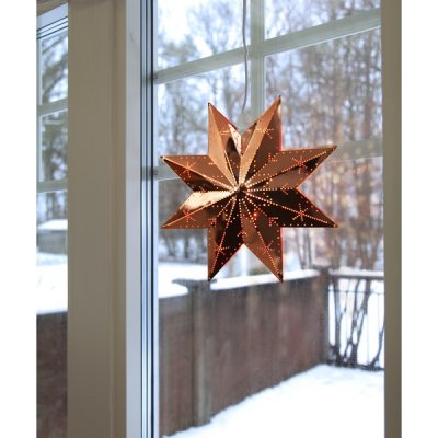 Metallstjärna Classic Koppar 28x28x8cm