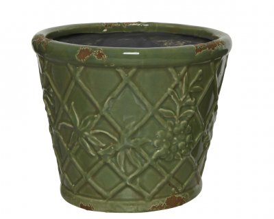 Kruka Antik Grön 20x19x16cm