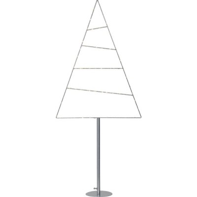 Dekorationsträd Triangle Silver 53x116x16cm
