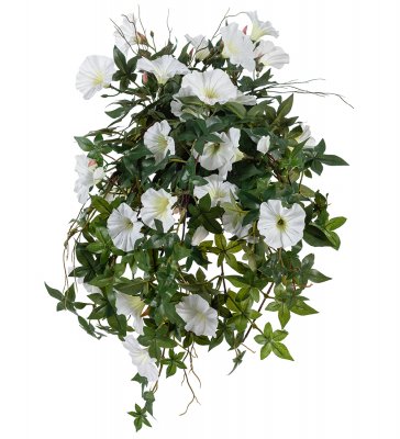 Blomma för dagen Vit 60cm, Konstgjord