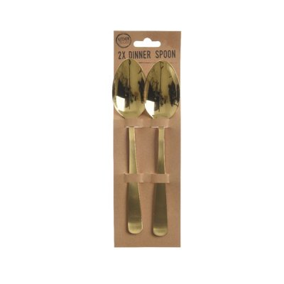Bestick Matsked Guld 2-pack